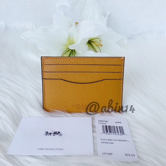 NWT Coach Leather Card Case Wallet - Picture 5 of 8